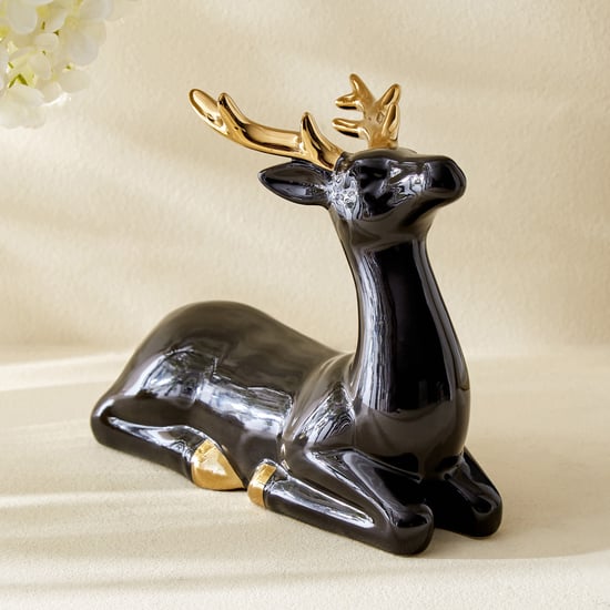 Corsica Brighton Ceramic Sitting Reindeer Figurine