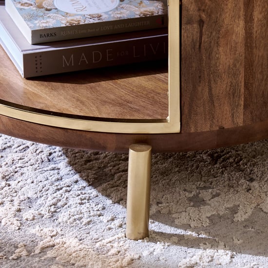 Eclat Mango Wood Coffee Table - Walnut