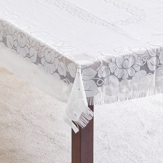 Corsica Ezra Fringe 6-Seater Table Cover - 198x137cm