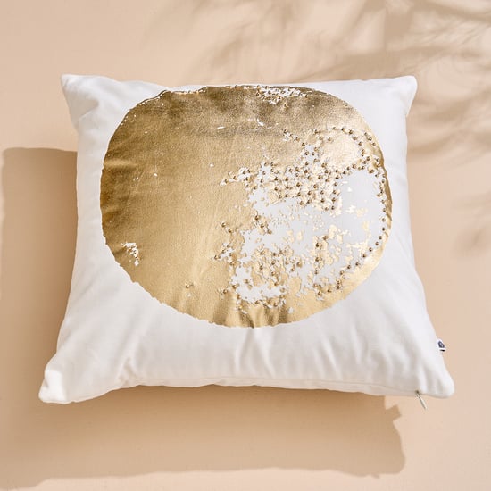 Modern Radiance Foil Print Filled Cushion - 40x40cm