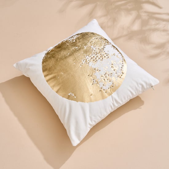 Modern Radiance Foil Print Filled Cushion - 40x40cm