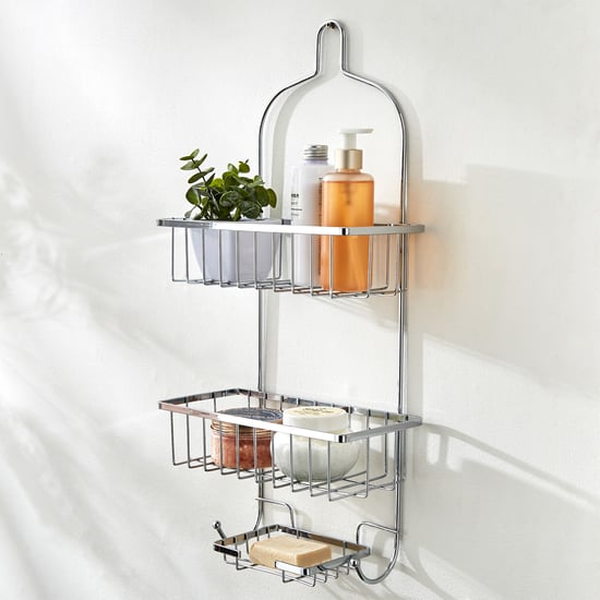Orion Chester Metal 2-Tier Shower Caddy with Soap Holder