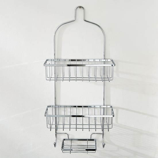 Orion Chester Metal 2-Tier Shower Caddy with Soap Holder