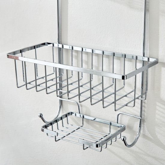 Orion Chester Metal 2-Tier Shower Caddy with Soap Holder