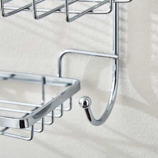 Orion Chester Metal 2-Tier Shower Caddy with Soap Holder