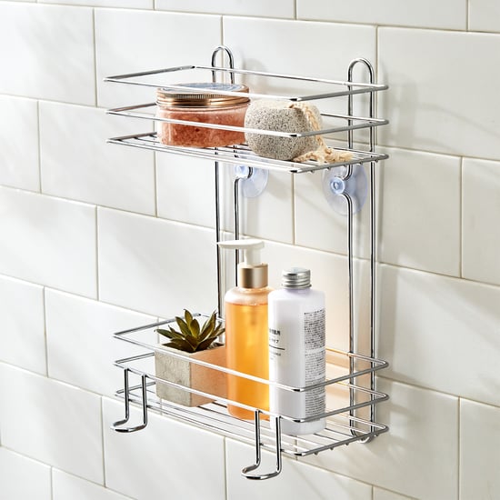 Orion Chester Chrome Metal 2-Tier Shower Caddy