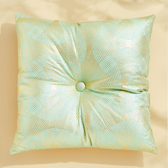 Corsica Dazzle Shimmer Foil Print Filled Cushion - 40x40cm