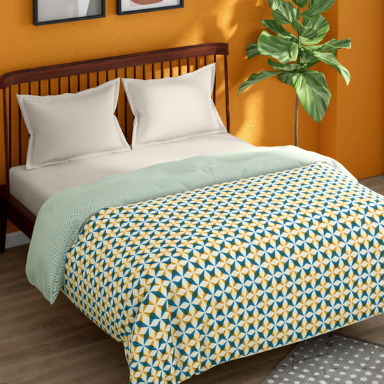 PORTICO Hashtag Cotton Printed Double Comforter