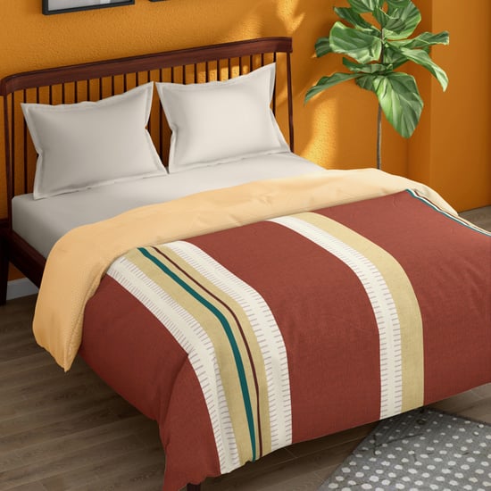 PORTICO Hashtag Cotton Striped Double Comforter