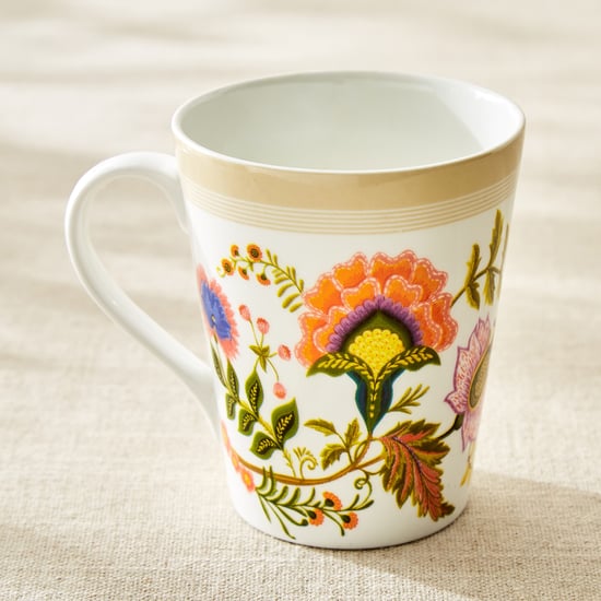 Corsica Marlene Bone China Floral Print Coffee Mug - 340ml