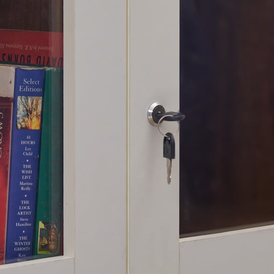 Helios Nolan 2-Door Book Cabinet - Teak
