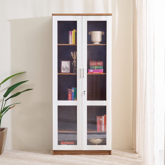 Helios Nolan 2-Door Book Cabinet - Teak