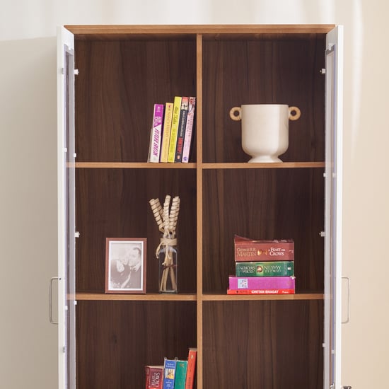 Helios Nolan 2-Door Book Cabinet - Teak
