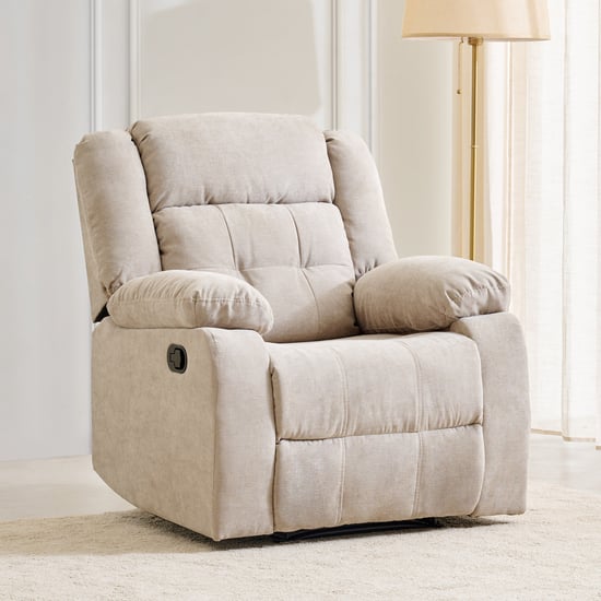 Helios Zurich NXT Fabric 1-Seater Recliner - Beige