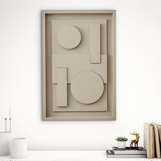 Debonair Grooved Wooden Geometric Picture Frame - 40x60cm