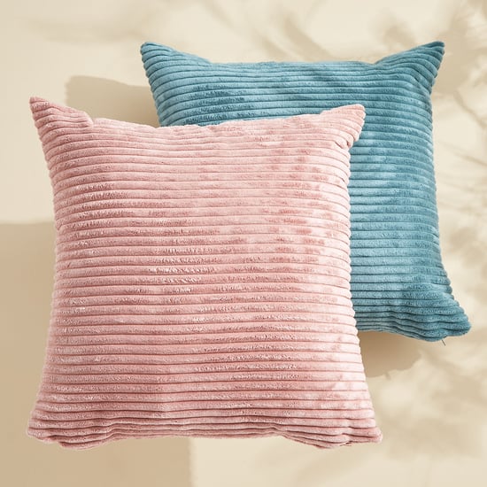 Corduroy Ribbed Filled Cushion - 40x40cm