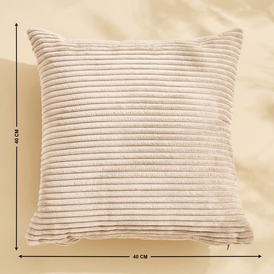 Corduroy Ribbed Filled Cushion - 40x40cm