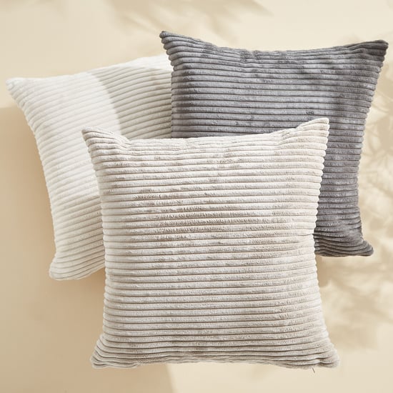 Corduroy Ribbed Filled Cushion - 40x40cm