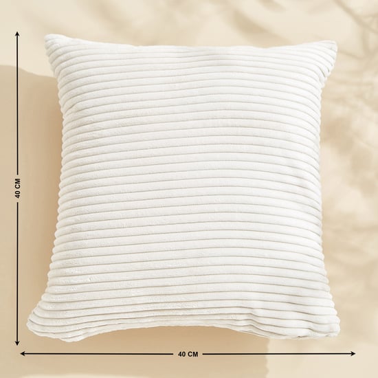 Corduroy Ribbed Filled Cushion - 40x40cm