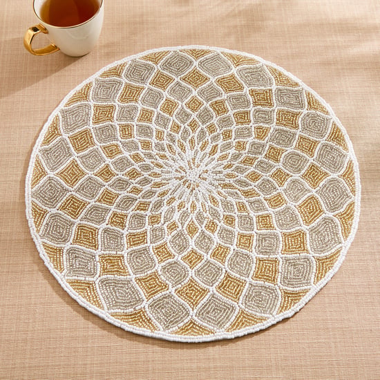 Corsica Moksha Fractal Beaded Placemat