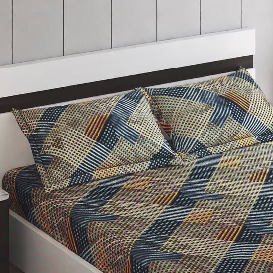 Corsica Juniper Orewa Microfibre Printed 3Pcs Queen Bedsheet Set