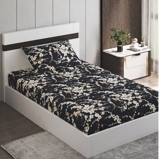 Corsica Juniper Microfibre Printed 2Pcs Single Bedsheet Set