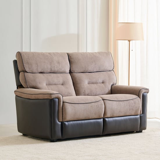 Christian Fabric 2-Seater Sofa - Brown