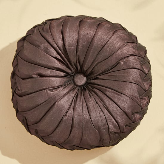 Corsica Ebony Crumple Filled Cushion - 24cm