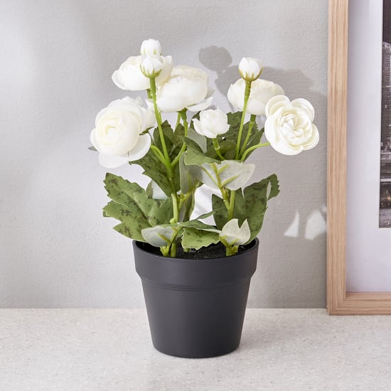 Corsica Artificial Rose Plant in Pot