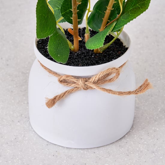 Corsica Artificial Rose Plant in Pot