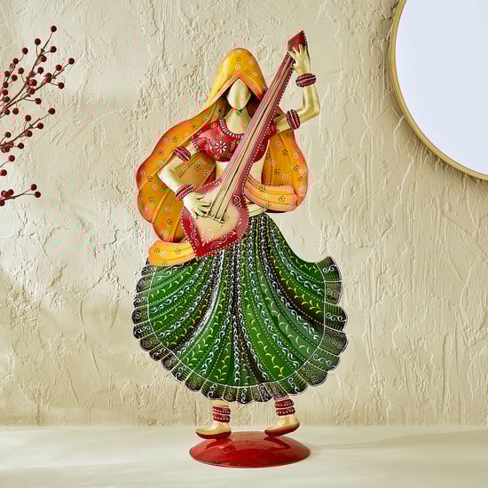 Corsica Mystic India Metal Musician Lady Figurine
