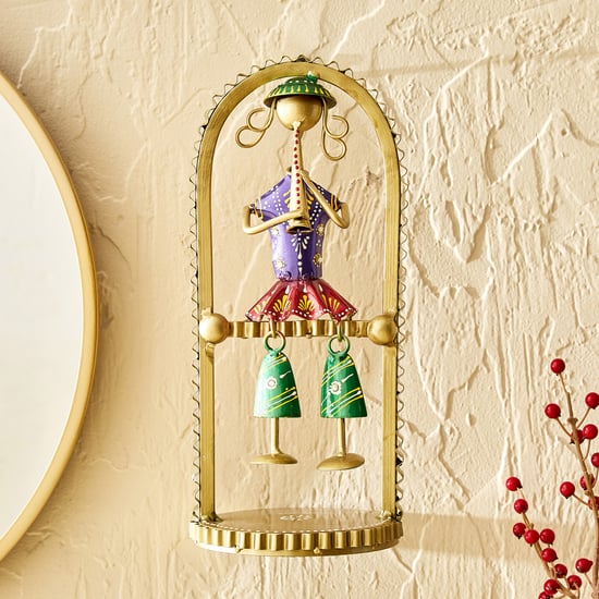 Corsica Mystic India Metal Musician Wall Accent