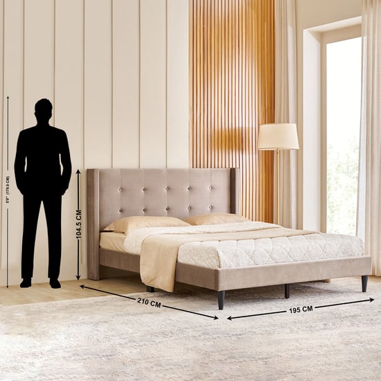 Helios Bravo Betty King Bed - Brown