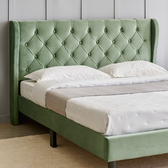Helios Bravo Roxy Queen Bed - Green