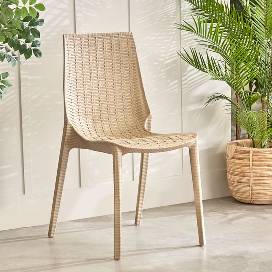 Abigail Paula Polypropylene Outdoor Chair - Beige