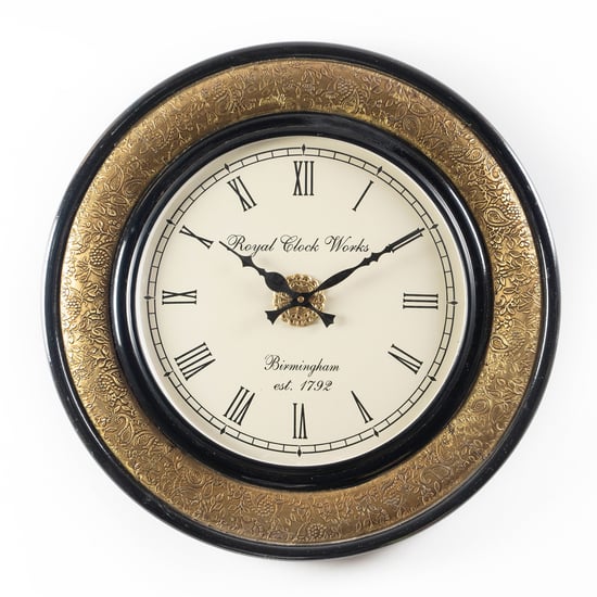 VEDAS Mystical Indiana Metal Wall Clock - 45cm