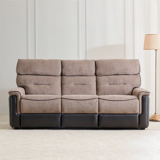 Christian Fabric 3+1+1 Seater Sofa Set - Brown