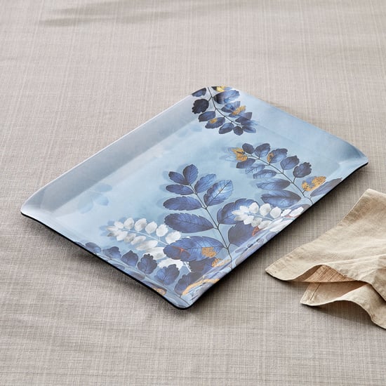 Garnet Melamine Printed Serving Tray - 38.5x275cm