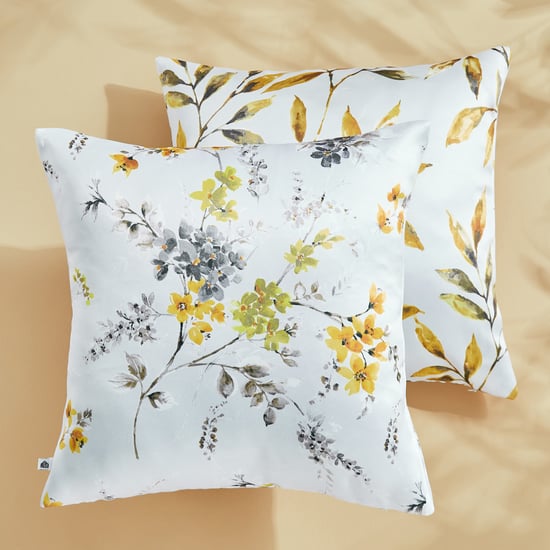 Corsica Florish Forum Set of 2 Printed Cushion Covers - 40x40cm