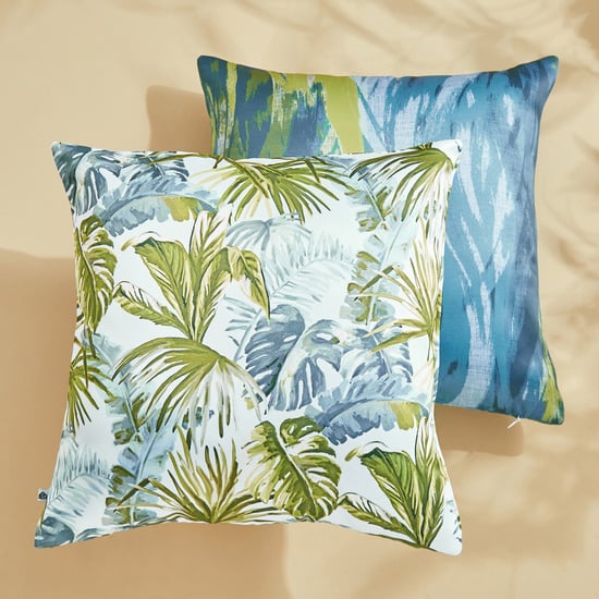 Corsica Florish Tamar Set of 2 Printed Cushion Covers - 40x40cm