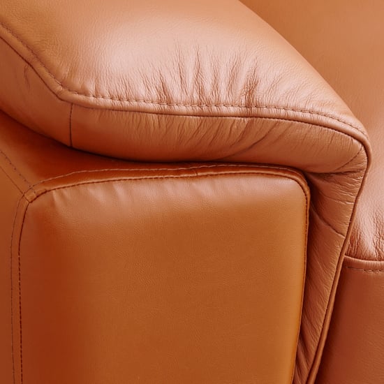 Aprilla NXT Half Leather 3+2+1 Seater Sofa Set - Tan