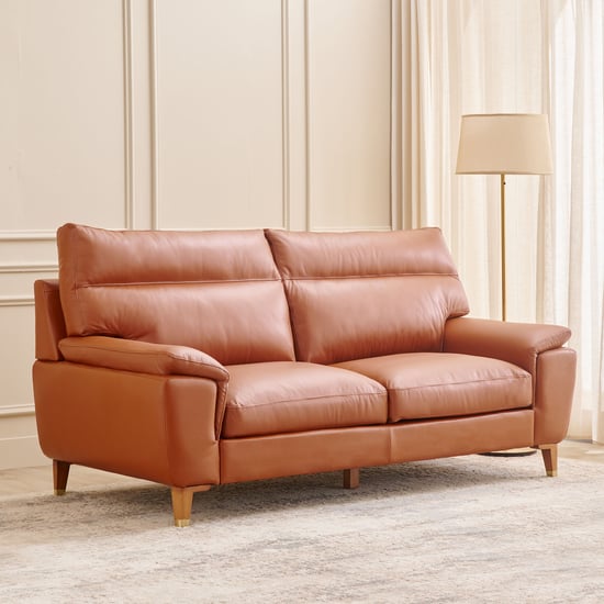 Aprilla NXT Half Leather 3+2+1 Seater Sofa Set - Tan