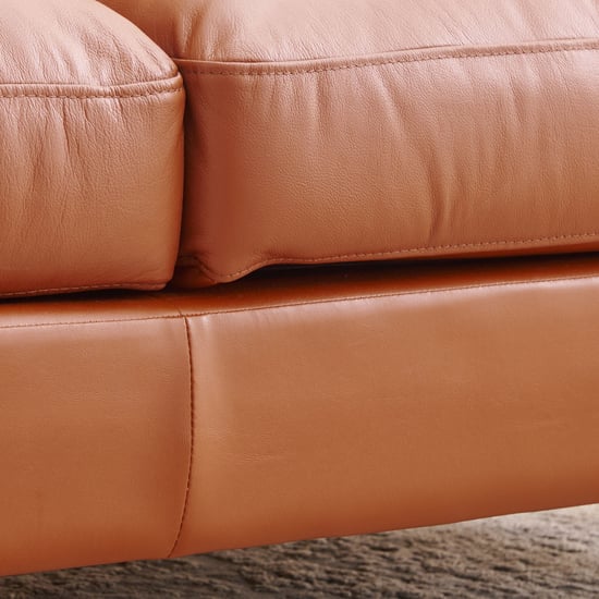 Aprilla NXT Half Leather 3+2+1 Seater Sofa Set - Tan