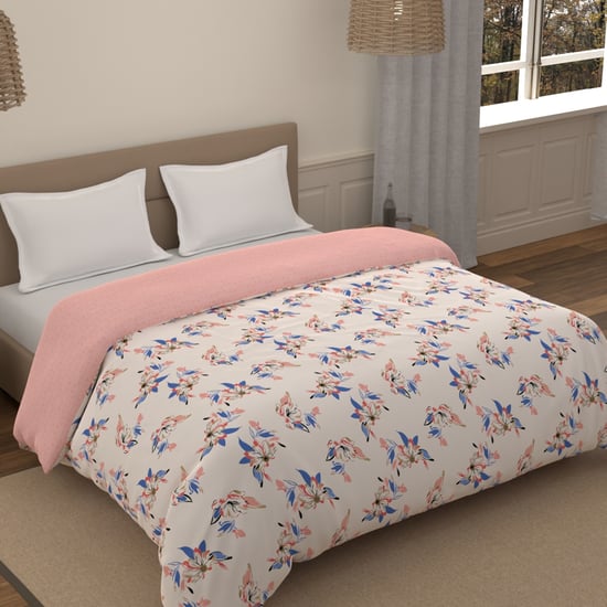 PORTICO Morning Glory Cotton Floral Print Double Comforter