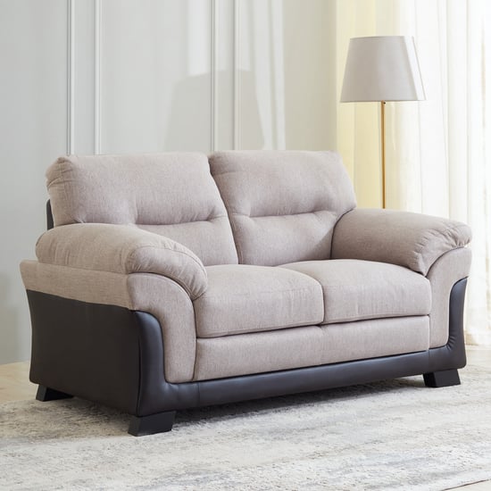 Helios Aries Fabric 2-Seater Sofa - Beige