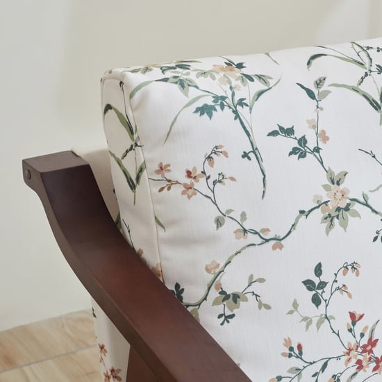 Helios Zara Fabric 2-Seater Sofa - White