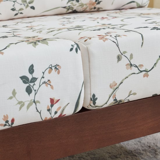 Helios Zara Fabric 2-Seater Sofa - White