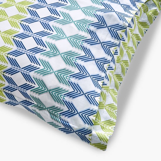 Ezra Camden Cotton 144TC Printed 3Pcs Queen Bedsheet Set