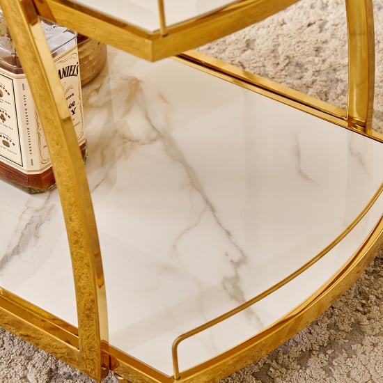 Lance Serving Trolley - Gold