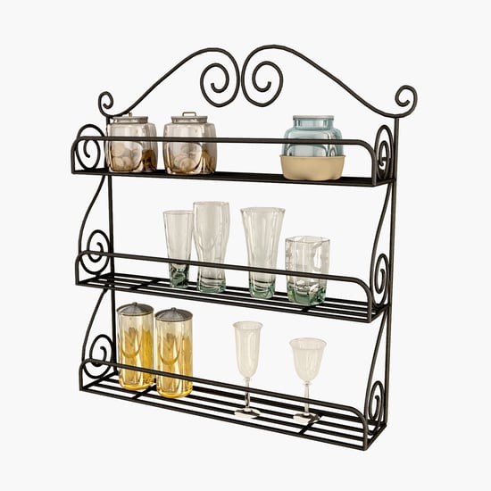 HOME SPARKLE Metal 3-Tier Kitchen Rack